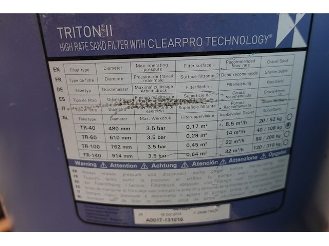 Zandfilter pentair - afbeelding 5 van  6
