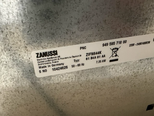 Zanussi inductie kookplaat - afbeelding 5 van  5