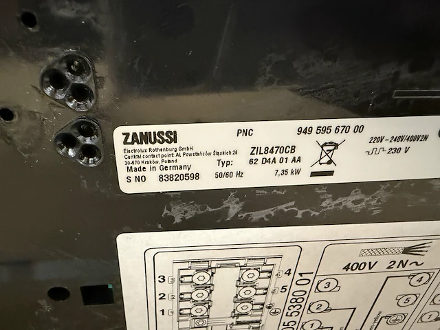 Zanussi inductiekookplaat - afbeelding 5 van  5