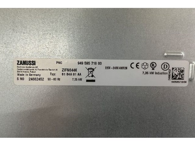Zanussi inductiekookplaat - afbeelding 7 van  8