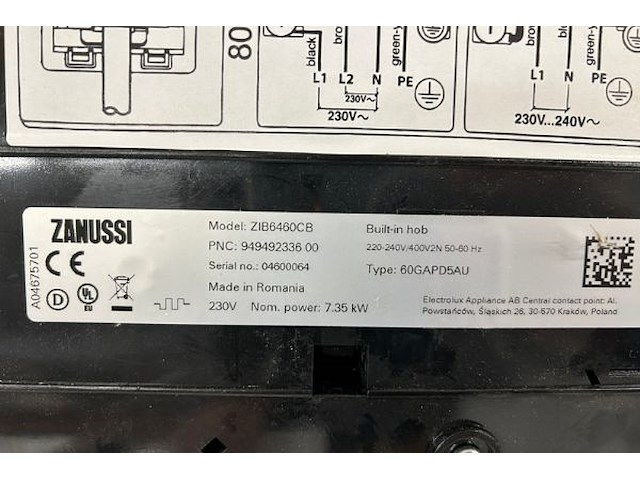 Zanussi inductiekookplaat - afbeelding 6 van  6