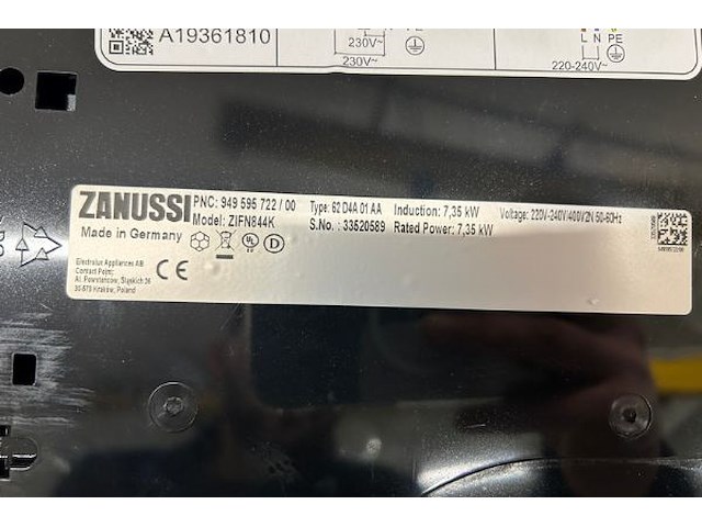 Zanussi inductiekookplaat - afbeelding 6 van  7