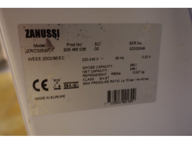 Zanussi koelkast - afbeelding 3 van  3