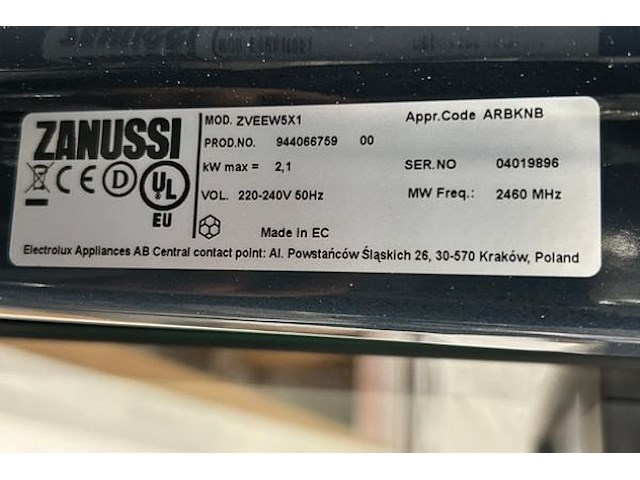 Zanussi microgolf met grillfunctie - afbeelding 7 van  8