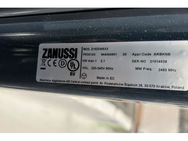 Zanussi microgolf met grillfunctie - afbeelding 6 van  7