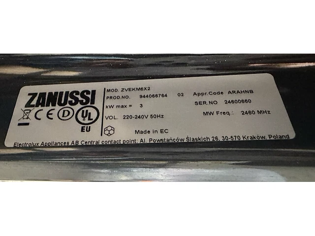 Zanussi oven, 45 cm hoog - afbeelding 6 van  7