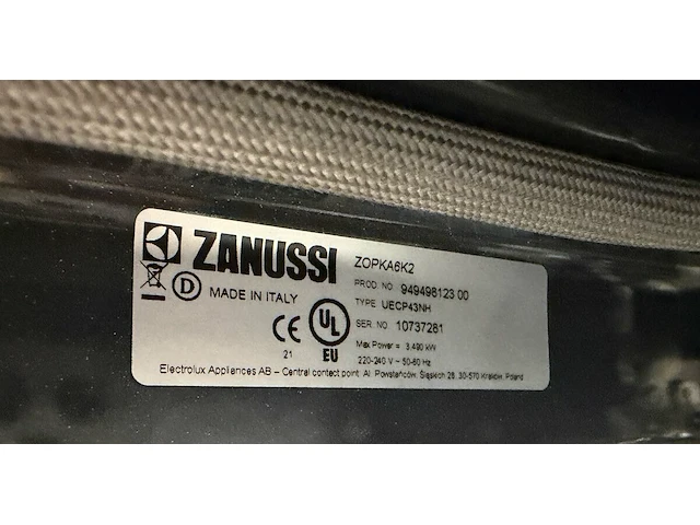 Zanussi oven pyrolyse, 60 cm hoog - afbeelding 7 van  7