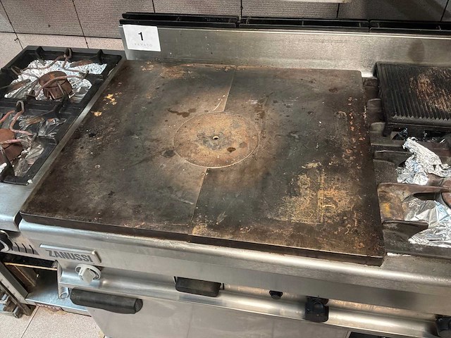 Zanussi rvs 4-pits gasfornuis - afbeelding 4 van  5