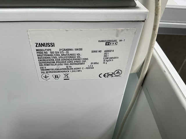 Zanussi vrieskist - afbeelding 5 van  5