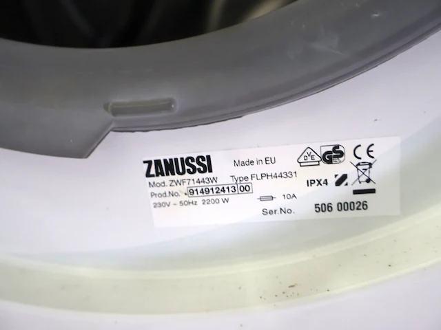 Zanussi wasmachine lindo 100 - afbeelding 10 van  10