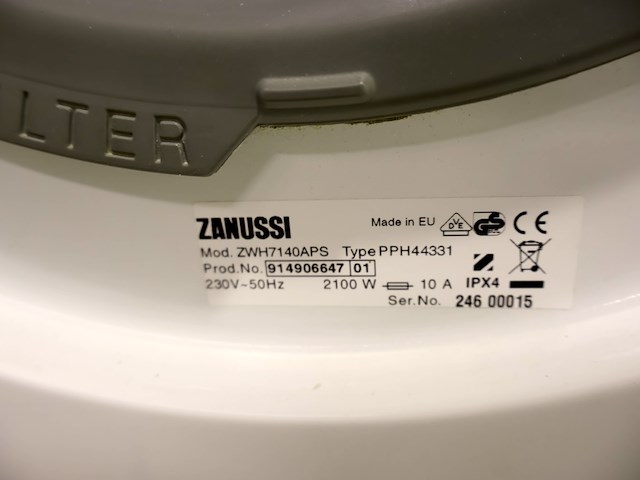 Zanussi wasmachine - afbeelding 8 van  8