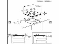 Zanussi zgh62424xa gaskookplaat - afbeelding 5 van  5