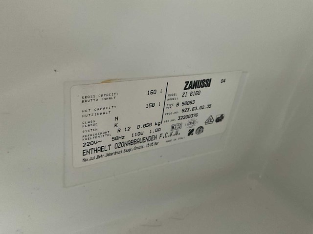 Zanussi zi 6160 inbouwkoelkast - afbeelding 4 van  4