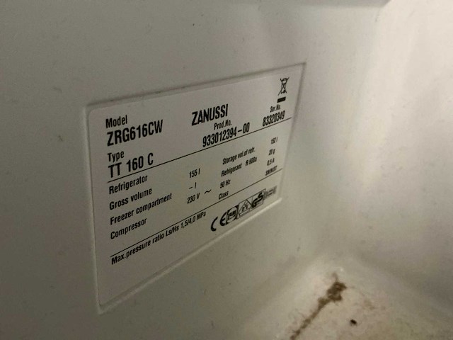 Zanussi zrg616cw koelkast - afbeelding 4 van  4