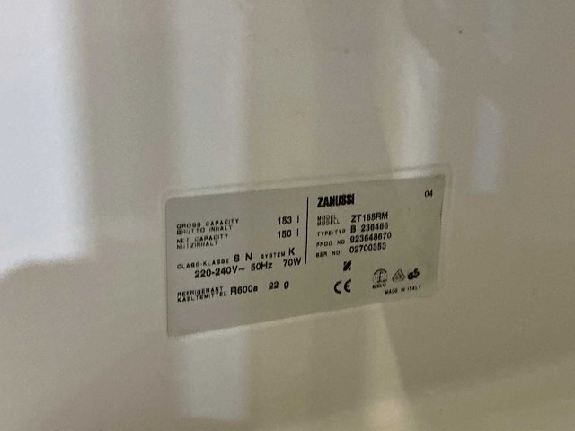 Zanussi zt165rm koelkast - afbeelding 5 van  5