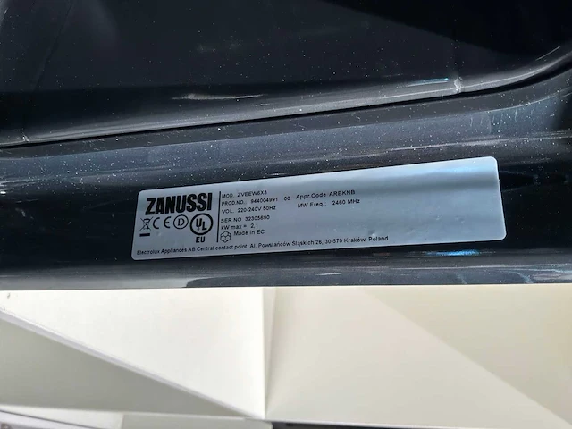 Zanussi zveew6x3 inbouw oven met magnetron - afbeelding 7 van  7