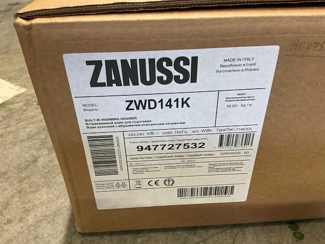 Zanussi zwd141k warmhoudlade - afbeelding 3 van  3
