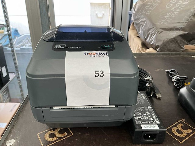 Zebra gk420t desktop labelprinter - afbeelding 1 van  2