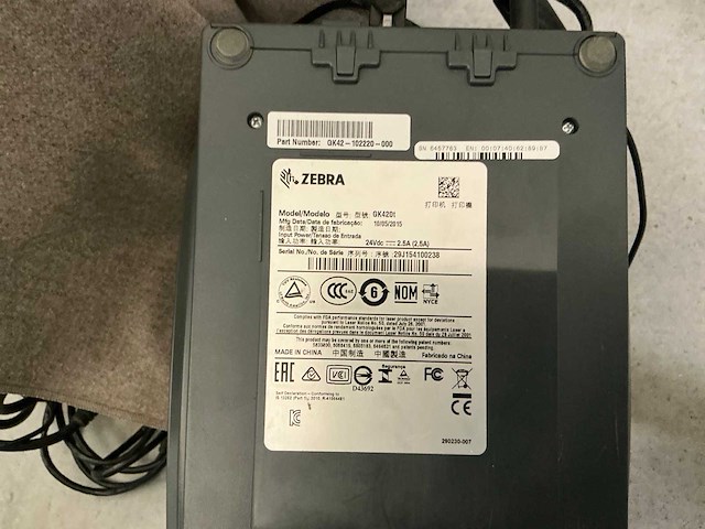 Zebra gk420t printer - afbeelding 3 van  3