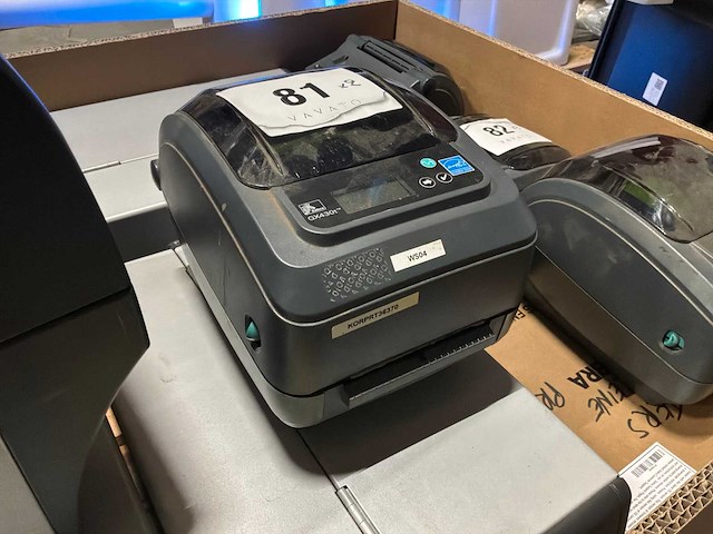 Zebra gx430t labelprinter (2x) - afbeelding 1 van  5