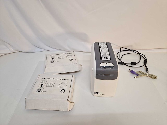 Zebra hc100 - imprimante bracelets médicaux - inventaire hospitalier divers - afbeelding 1 van  3