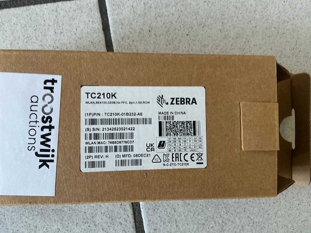 Zebra tc210k handscanner - afbeelding 2 van  2