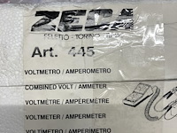 Zeca 455 volt- en amperemeter voor auto's, vrachtwagens en tractoren - afbeelding 2 van  2