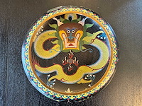 Zeer groot chinees set cloisonné emaille kunst - afbeelding 19 van  20