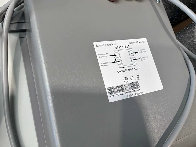 Zehnder comford 350 l luxe ventilatiesysteem - afbeelding 5 van  6