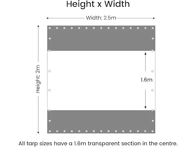 Zeildoek 2 x 2,5 m - afbeelding 2 van  4