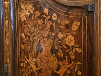 Zeldzaam hollands 18e-eeuws marqueterie kabinet... - afbeelding 3 van  6