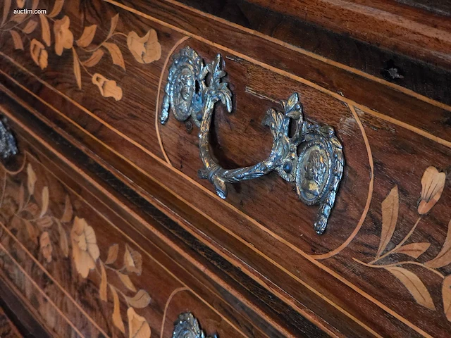 Zeldzaam hollands 18e-eeuws marqueterie kabinet... - afbeelding 5 van  6