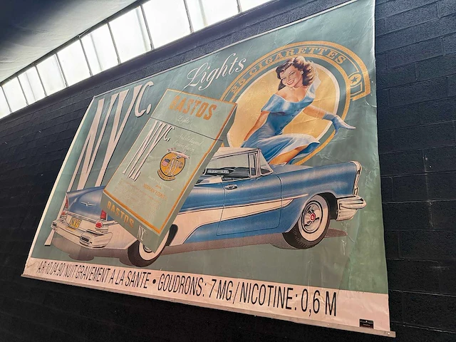 Zeldzame gigantische bastos reclameposter (1994) – xxxl formaat - afbeelding 5 van  5
