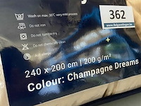 Zelesta beautybed 240 x 200 200 gr champagne dreams - afbeelding 3 van  3