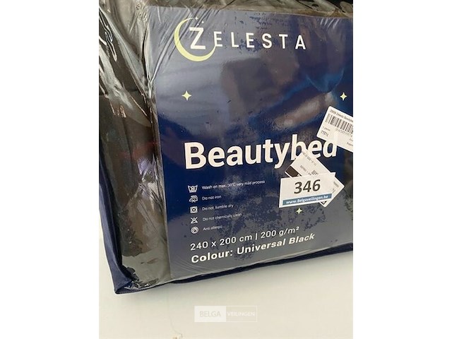 Zelesta beautybed 240 x 200 200 gr universal black - afbeelding 3 van  3