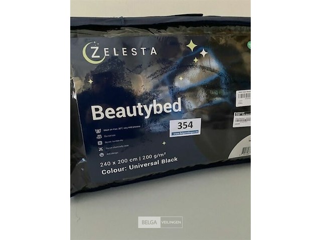 Zelesta beautybed 240 x 200 200 gr univesral black - afbeelding 1 van  3