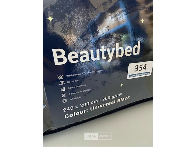 Zelesta beautybed 240 x 200 200 gr univesral black - afbeelding 3 van  3
