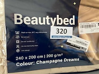 Zelesta beautybed champagne dreams 240 x 200 200 gr - afbeelding 3 van  3