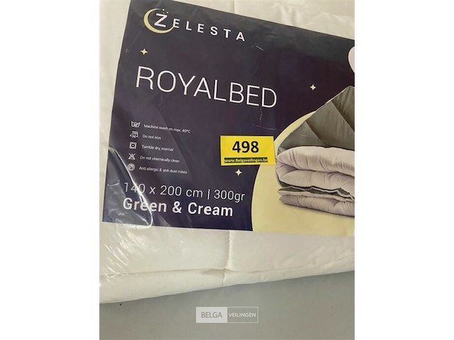 Zelesta dekbed twee kleuren green en cream 140x200 - afbeelding 3 van  3