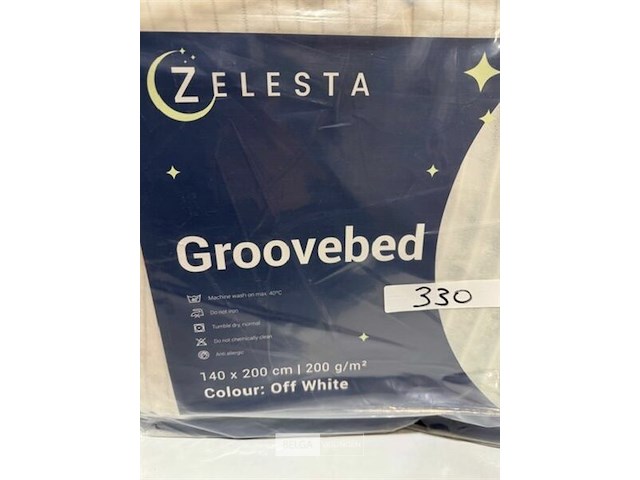 Zelesta groovebed off white 140x200 200 gr - afbeelding 3 van  3