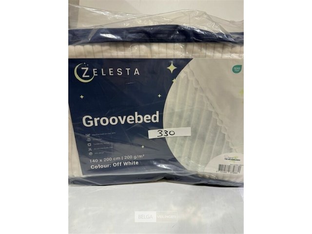 Zelesta groovebed off white 140x200 200 gr - afbeelding 1 van  3