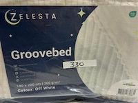Zelesta groovebed off white 140x200 200 gr - afbeelding 1 van  3