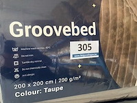 Zelesta groovebed taupe 200 x 200 200 gr - afbeelding 3 van  3