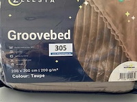 Zelesta groovebed taupe 200 x 200 200 gr - afbeelding 2 van  3