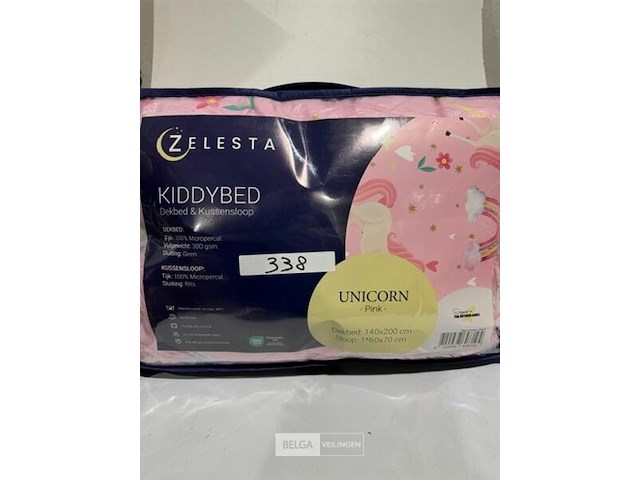 Zelesta kiddybed unicorn pink 140x200 300 gr - afbeelding 1 van  3