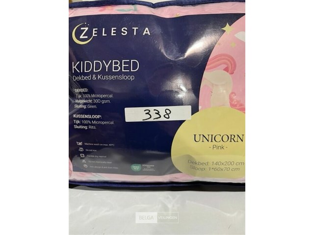 Zelesta kiddybed unicorn pink 140x200 300 gr - afbeelding 3 van  3