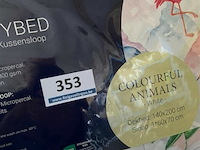 Zelesta kinderdekbed met dierenafbeeldingen 140 x 200 inclusief 1 kussensloop - afbeelding 3 van  3