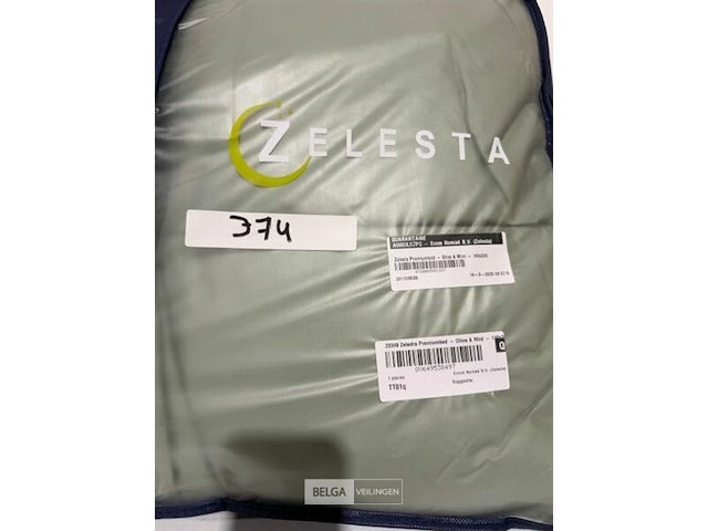 Zelesta premiumbed olive en mint 140x200 300 gr - afbeelding 3 van  3
