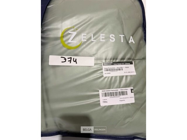 Zelesta premiumbed olive en mint 140x200 300 gr - afbeelding 3 van  3
