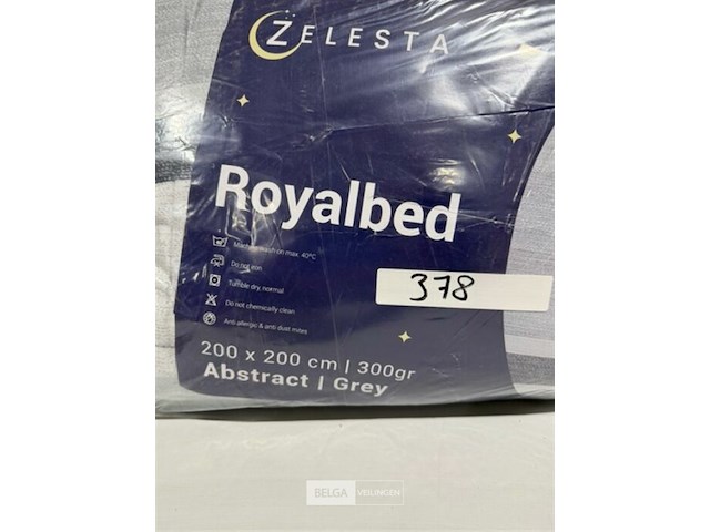 Zelesta royalbed abstract / grey 200x200 300 gr - afbeelding 3 van  3
